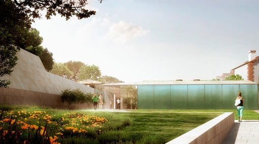 Mangado architects winning proposal for the Thermoludic Center in Amélie-les Bains