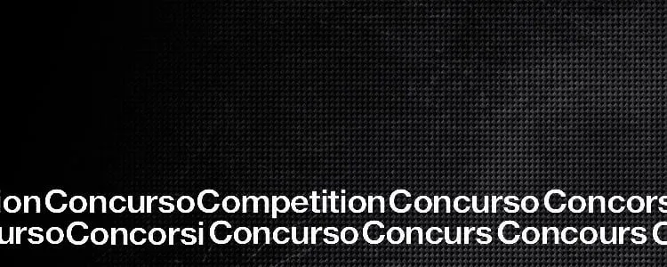 Architecture restricted competition